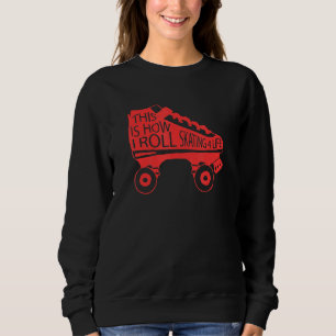 80s Retro Cool Skating This Is How I Roll Skating Sweatshirt
