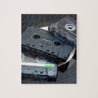80's Retro Design - Audio Cassette Tapes Jigsaw Puzzle