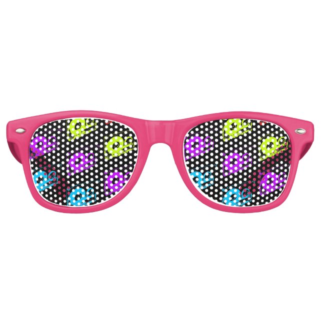 80's Retro Design - Audio Cassette Tapes Sunglasses (Front)