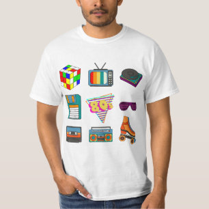80's Retro Fashion Throwback Culture Disco Music P T-Shirt