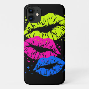 80s Retro Lips Stars Kisses Case-Mate iPhone Case