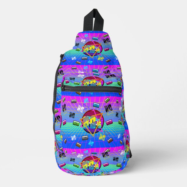 80's RETRO OLD SCHOOL CASSETTE TAPE      Sling Bag (Front)