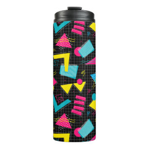 80s Retro Pattern Thermal Tumbler Thermal Tumbler