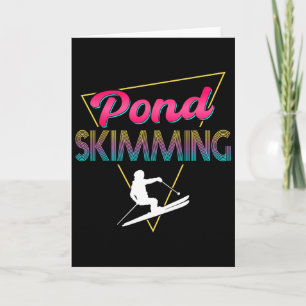 80s Retro Pond Skimming Apparel Ski Pond Skimmer  Card