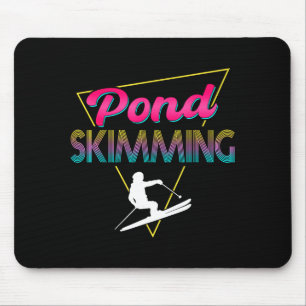 80s retro pond skimming apparel ski pond skimmer mouse pad