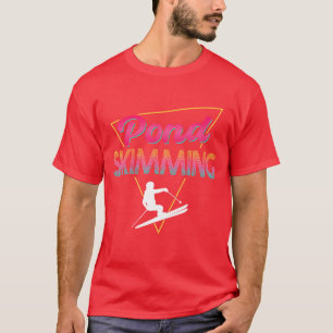 80s Retro Pond Skimming Design boy T-Shirt