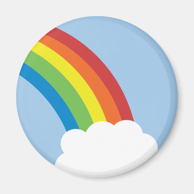 80's Retro Rainbow Magnet (Front)