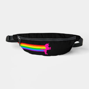 80s RETRO RAINBOW UNICORN FANNY PACK