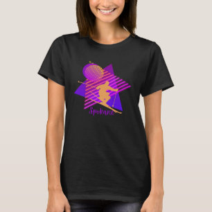 80s Retro Spokane Washington Ski Resort T-Shirt