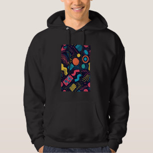 80s Retro Theme Pattern Art Retrowave Hoodie