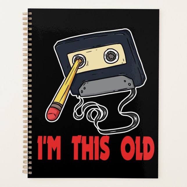 80's Retro Vintage I'm This Old Planner (Front)