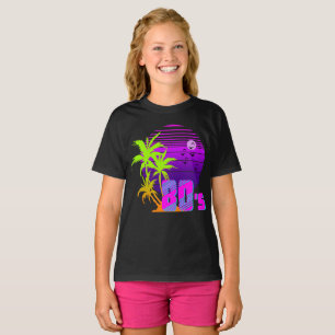 80's Retro Vintage Sunset Palm trees T-Shirt