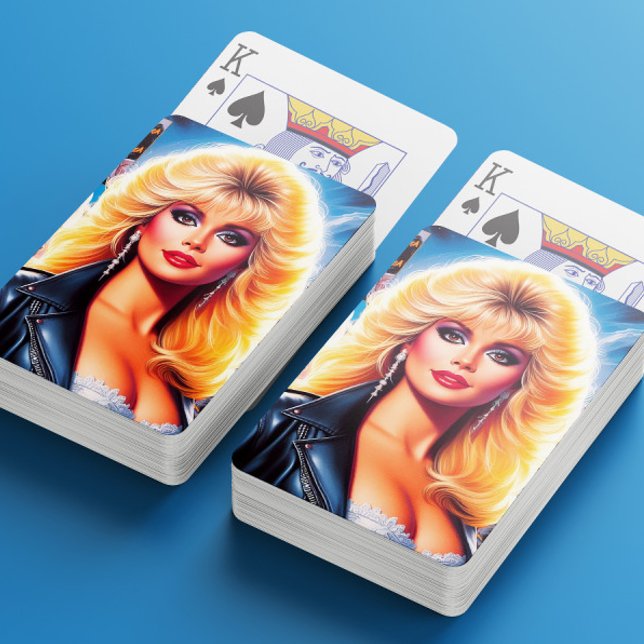 80s Retrowave Woman Playing Cards (Creator Uploaded)