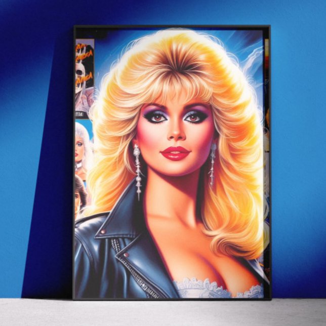 80s Retrowave Woman Poster (Creator Uploaded)
