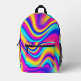 80s Revival Printed Backpack