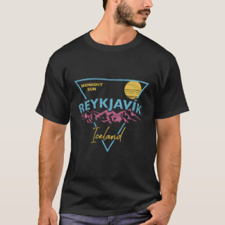 80'S Reykjavik Iceland Midnight Sun T-Shirt