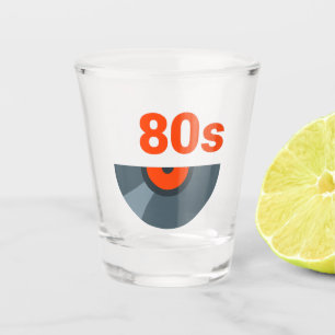 80s Rock 1980s Music Record Shot Glass