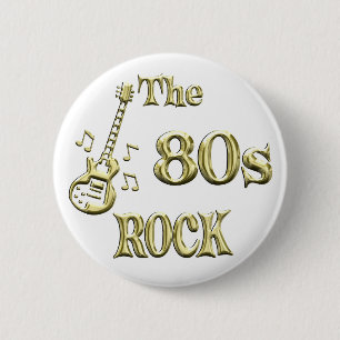 80s ROCK 6 Cm Round Badge