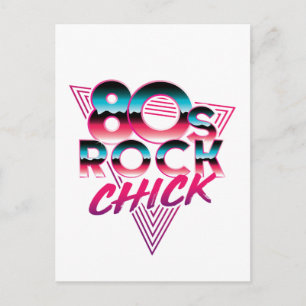 80s Rock Chick 1980s Music Lover Postcard