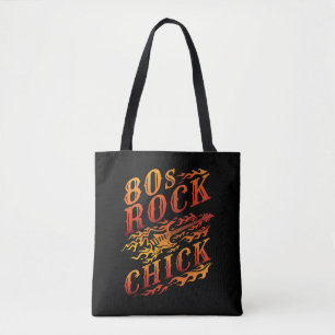 80s Rock Chick Music Lover Women Tote Bag
