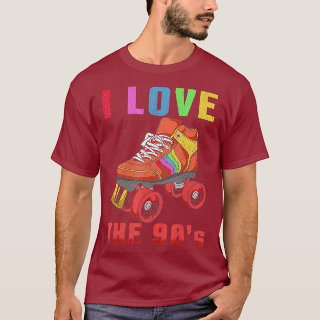 80s Rollerskates T Shirt Vintage Roller Skating (Front)