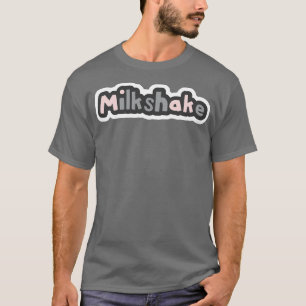 80s Strawberry Milkshake Pink Typography T-Shirt