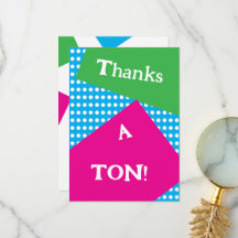 80s style bold shapes and colors