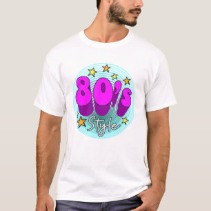80s style retro groovy bright neon colours T-Shirt