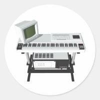 80's Style Sampler Keyboard: 3D Model: