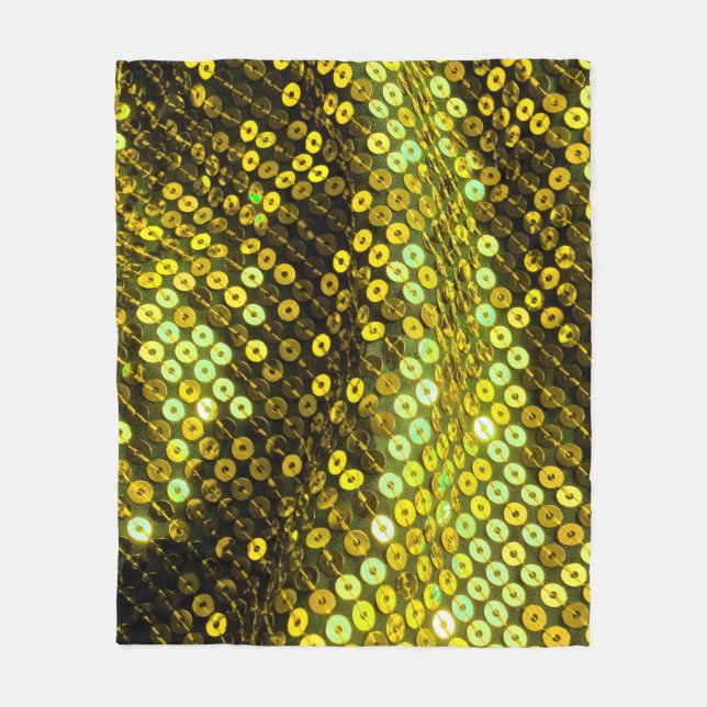 80s style sequined textile closeup. fleece blanket (Front)