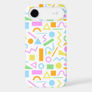 80s Style Shape Pattern Colour on White