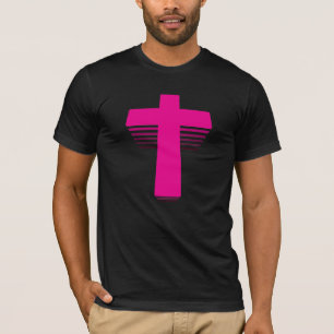 80s Style Techno Cross T-Shirt