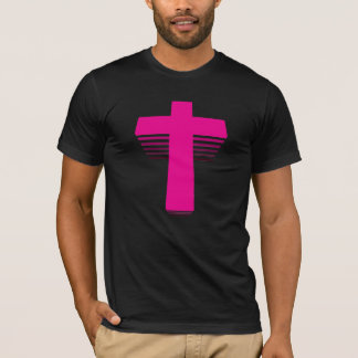80s Style Techno Cross T-Shirt