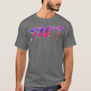 80s Style Typographic Design T-Shirt