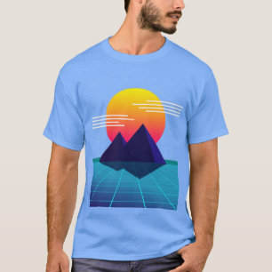 80s Sunset Nostalgic Computer Graphic T-Shirt