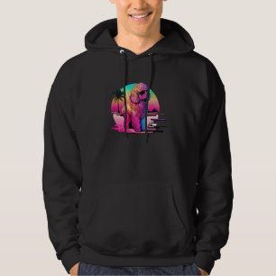 80s Synthwave and Poodle Aesthetic Hoodie