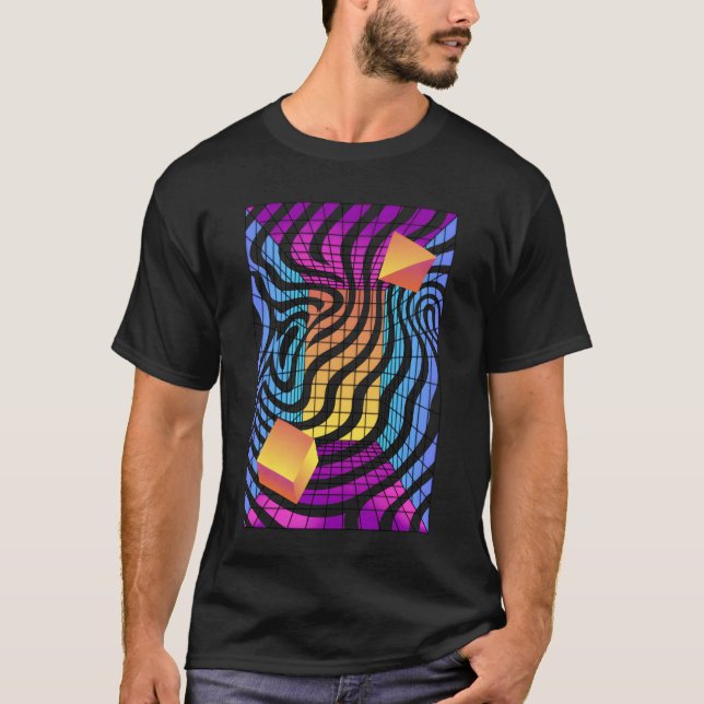 80s Synthwave Synthesizer Synth Retro family T-Shirt (Front)