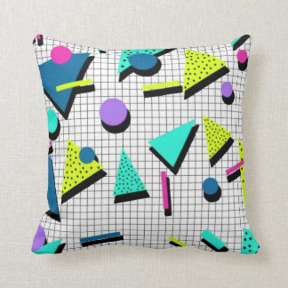 80's Throw Pillow Retro Theme