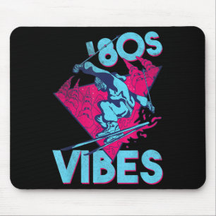 80s Vibes, Retro Ski Vintage 80s Skiing Outfit  Mouse Pad