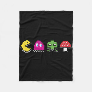 80s Video Game Vintage Arcade - Arcade Room 80s 90 Fleece Blanket