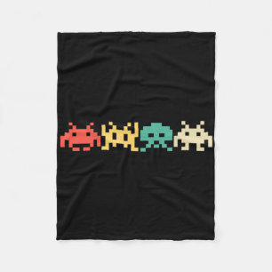 80s Video Game Vintage Retro Arcade 1 Fleece Blanket
