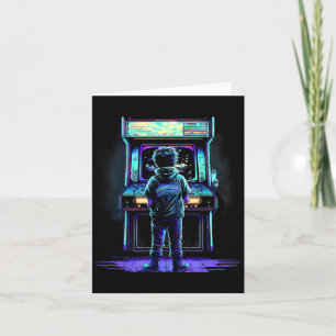 80s Video Game Vintage Retro Arcade 3  Card