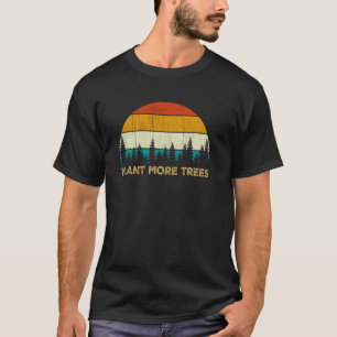80s Vintage Retro Style Forest Pine Trees Plant Mo T-Shirt
