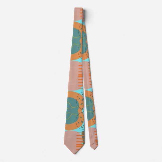 80s vintage summer vibes tie (Front)