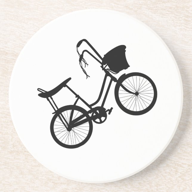 80's Wheelie (Black) Coaster (Front)