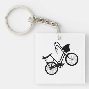 80's Wheelie (Black) Key Ring