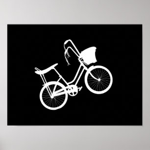 80's Wheelie (White) Poster
