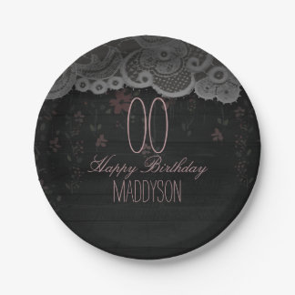 80th 85th 90th 91st 92nd 97th 98th 99th Birthday Paper Plate