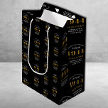 80th Birthday 1944 Black Gold Chic Elegant Medium Gift Bag<br><div class="desc">80th Birthday Chic 1944 Themed Black & Gold Elegant Gift Bags. Celebrate the journey of the vintage years with our 80th Birthday 1944 Black and Gold Chic Elegant Gift Bags. Wrapped in class and elegance, these high-quality gift bags offer a fully personalised touch, reflecting the chic vibes of the birthday....</div>