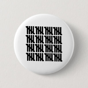 80th birthday 6 cm round badge